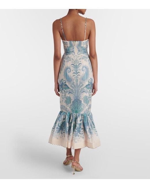 flowy silk wedding dress LONICERA, a Textured Hemp Wedding Dress with a Silk Chiffon Skirt –  Larimeloom main image 1