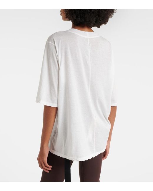 Rick Owens White Walrus Oversized Cotton Jersey T-Shirt
