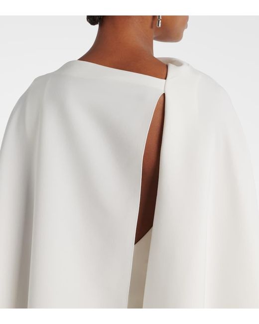 Roksanda White Bridal Midikleid Demetria Aus Crepe