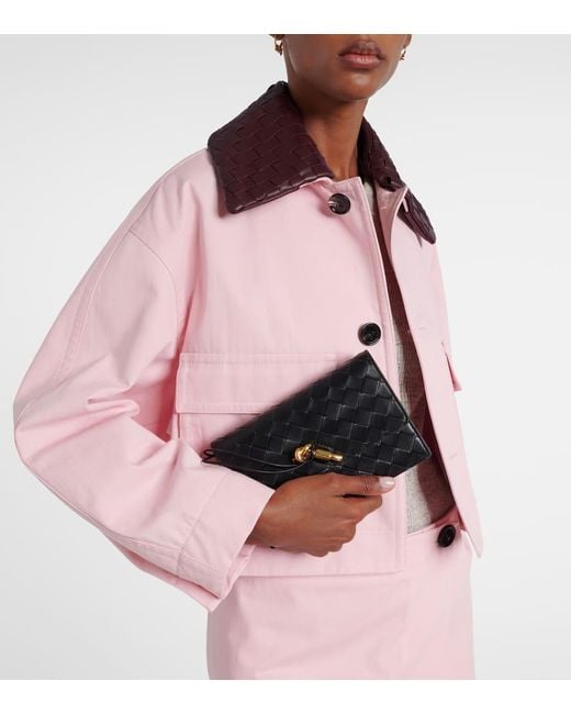 Bottega Veneta Black Schultertasche Andiamo Aus Leder