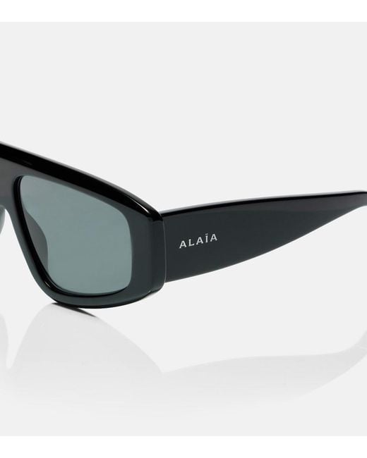 Alaïa Black Absolu Mask Sunglasses