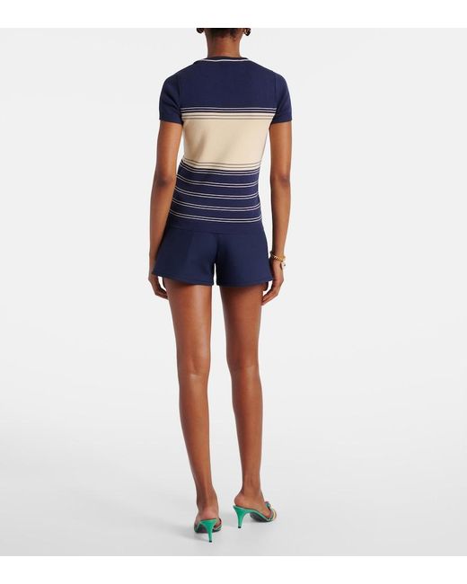 Valentino Blue Chez Cotton T-Shirt