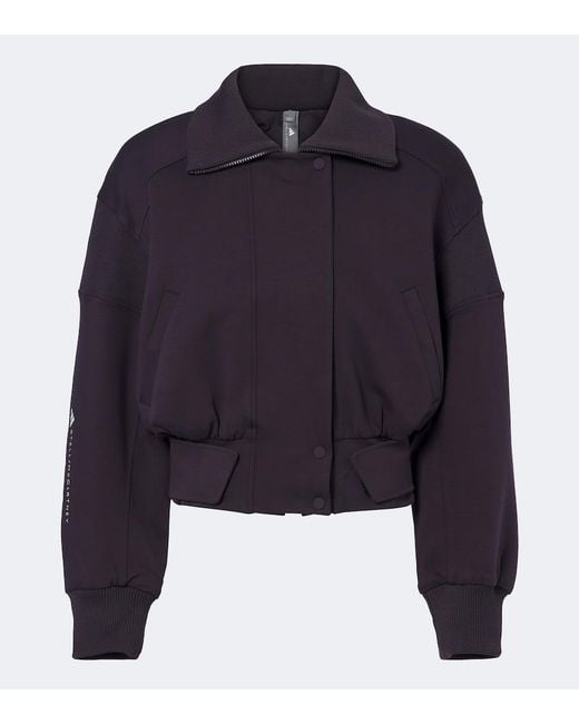 Adidas By Stella McCartney Blue Cotton-Blend Jacket