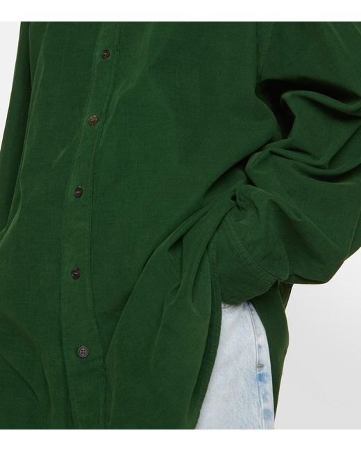 The Row Green Hemd Penna aus Baumwoll-Cord