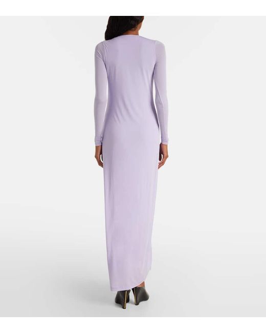 Wardrobe NYC Purple Jersey Maxi Dress