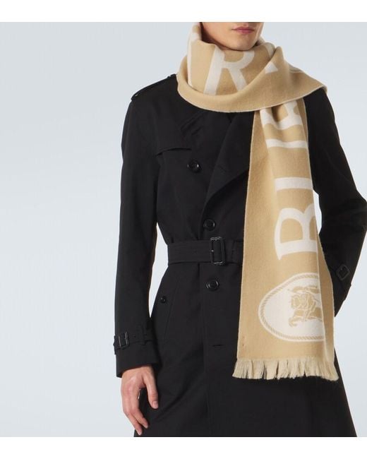 Sciarpa di Burberry in Metallic da Uomo