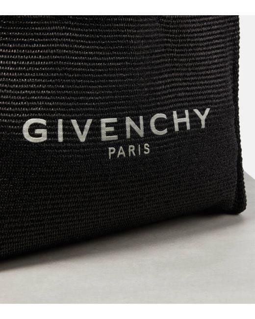 Cabas G-Tote Medium en raphia Givenchy en coloris Black