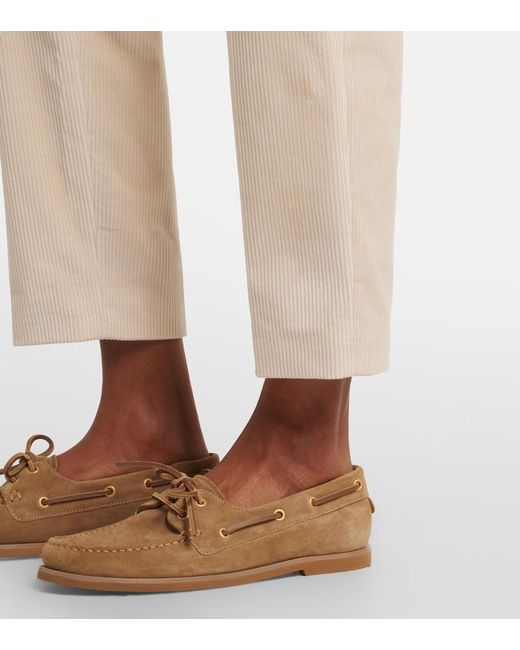 Eleventy Natural Cotton Corduroy Straight Pants