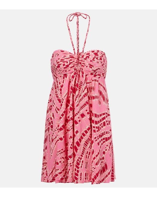 Poupette Red Bedrucktes Minikleid Calla