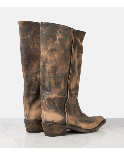 Khaite Brown Clive 25 Leather Boots
