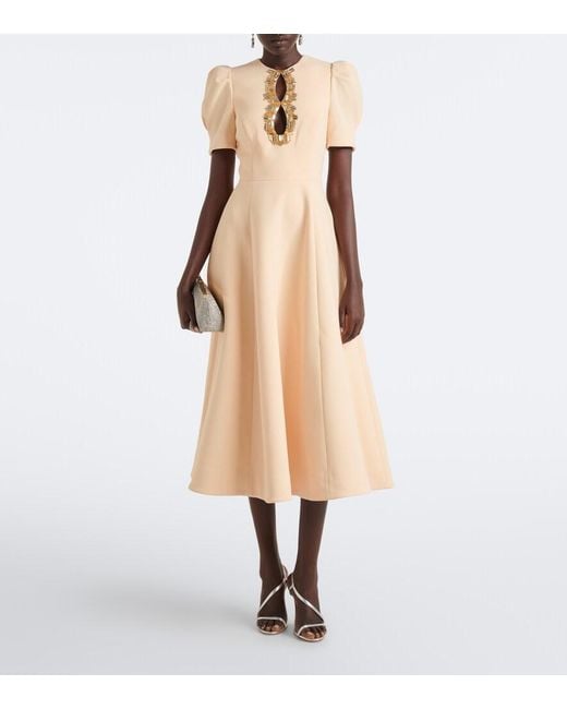 Rebecca Vallance Natural Alexandrite Embellished Midi Dress