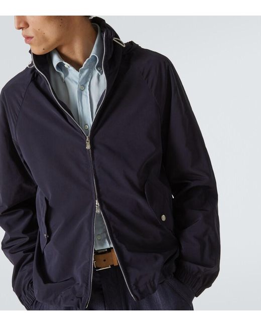 Brunello Cucinelli Blue Technical Jacket for men