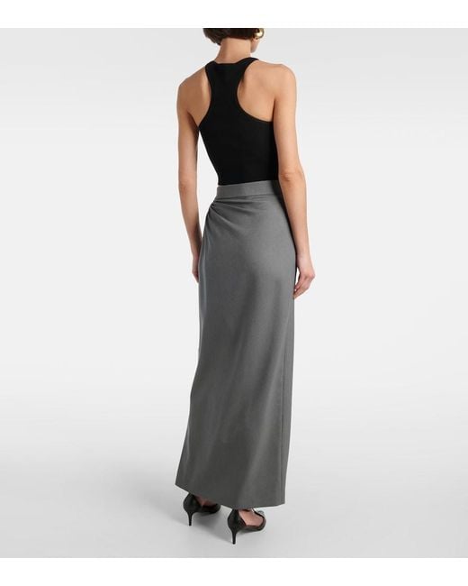 Max Mara Gray Wool Skirt