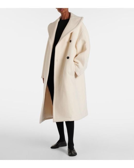 The Row Natural Regino Virgin Wool Coat