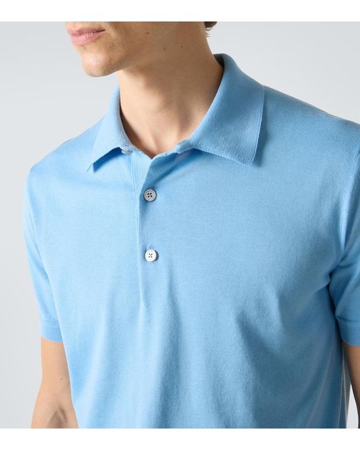 Polo De Algodon Tom Ford de hombre de color Blue