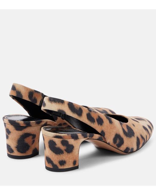 Paris Texas Brown Lavinia 50 Leopard-Print Suede Pumps