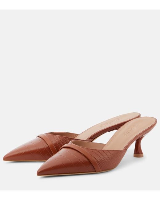 Malone Souliers Brown Joella 45 Leather Mules