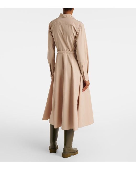 Moncler Natural Poplin Shirt Dress