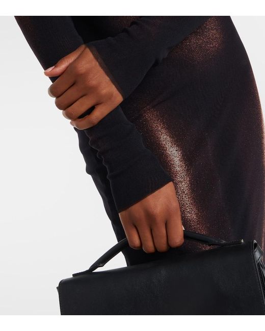 Jean Paul Gaultier Black Maxikleid Aus Mesh