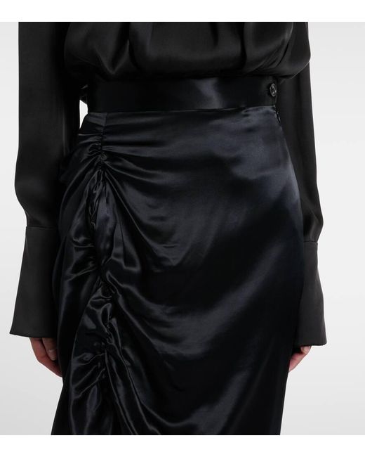 Vivienne Westwood Black Midirock Aus Satin