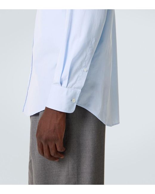 The Row Blue Granada Cotton Chambray Shirt for men