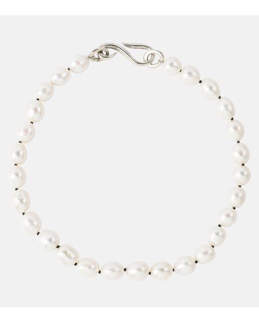 Collier Deco Collar en argent sterling et perles Sophie Buhai en coloris White
