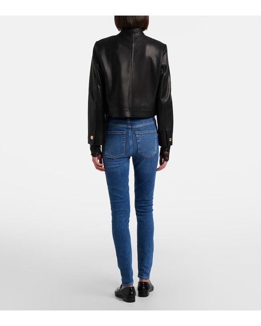 FRAME Blue Le High Skinny Jeans