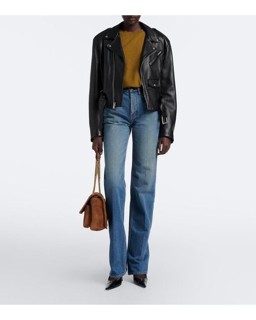 Saint Laurent Brown Niki Medium Suede Shoulder Bag