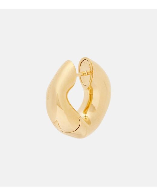 Balenciaga Metallic Eisa Hoop Earrings