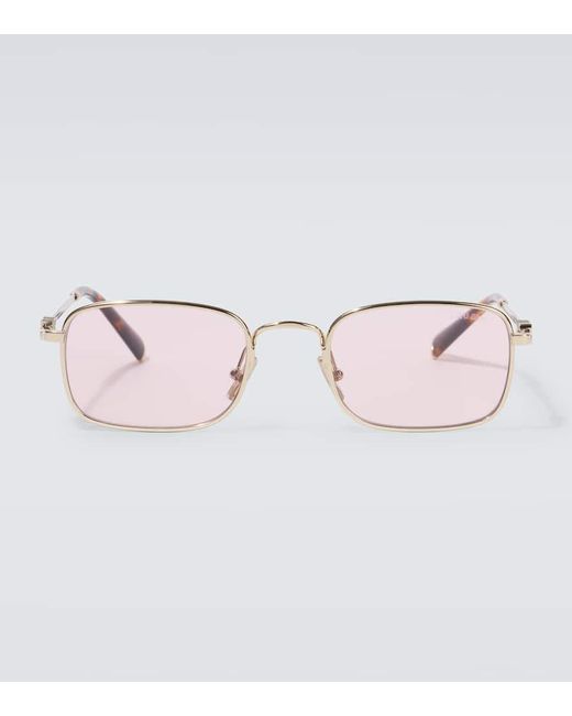 Miu Miu Eckige Sonnenbrille in Pink für Herren
