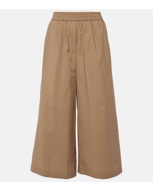 Loewe Natural High-rise Cotton-blend Culottes