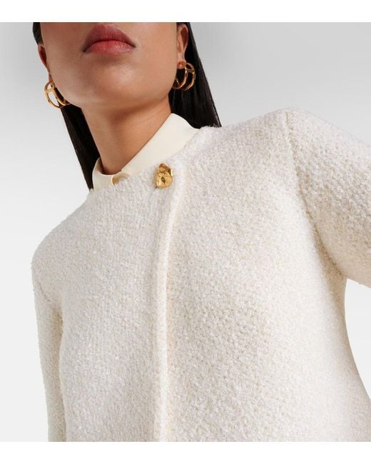 Chloé White Wool And Silk Blend Jacket