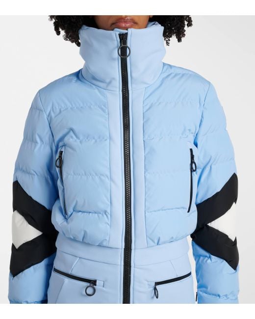 Fusalp Blue Clarisse Paneled Ski Suit