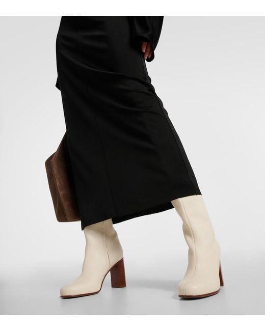 Khaite Black Jersey Plunging V-Neck Maxi Dress