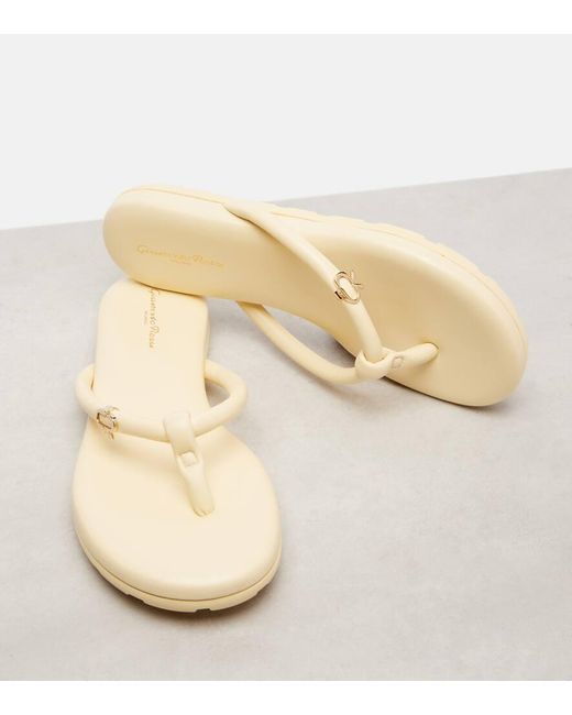 Gianvito Rossi Natural Sandalen Fiji Aus Leder