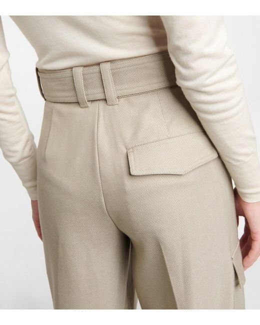 Joseph Natural Devonport Wool-Blend Pants