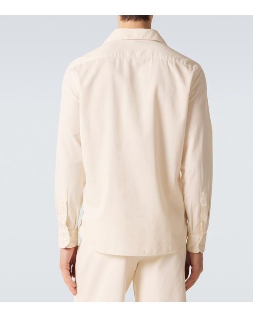 Brunello Cucinelli Natural Cotton Shirt for men