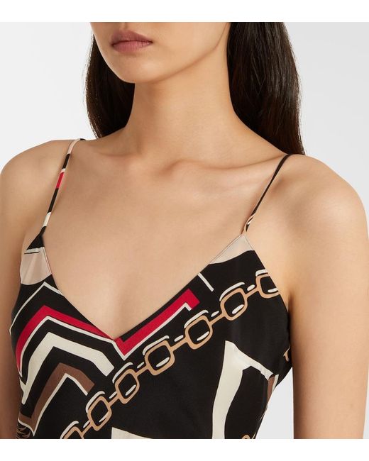Emilio Pucci White Istrice Silk Slip Dress