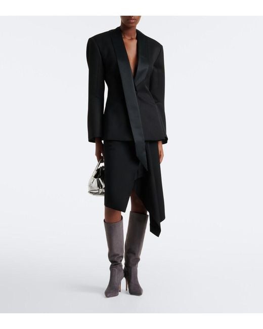 Gianvito Rossi Gray Hansen Suede Knee-High Boots