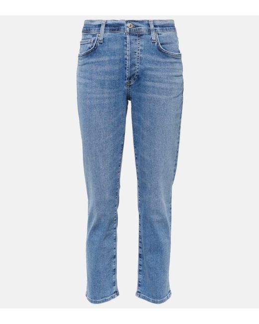 Citizens of Humanity Blue Emerson Mid-rise Slim Jeans