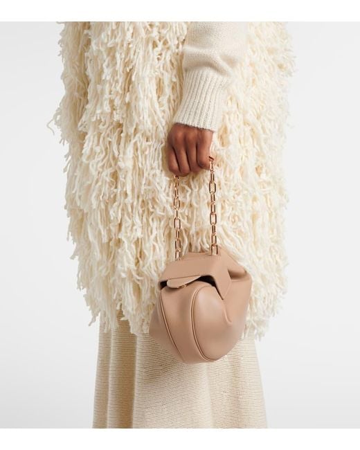 Gabriela Hearst Natural Clutch Soft Demi Aus Leder