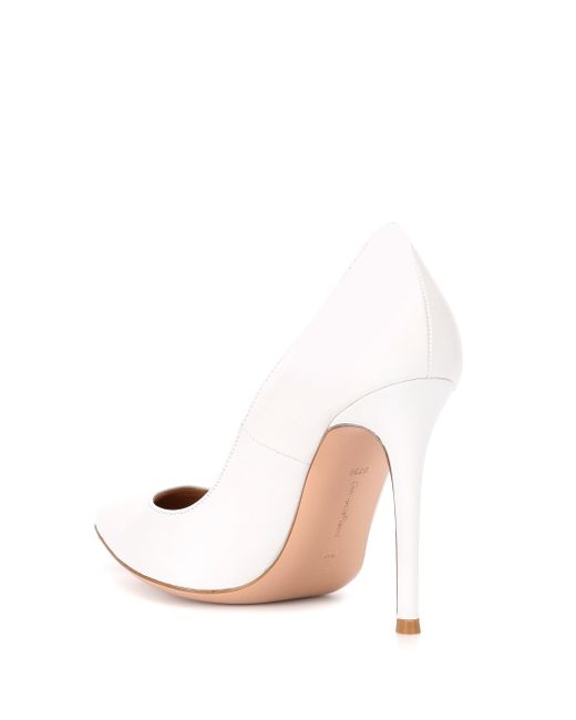 Gianvito Rossi Gianvito 105 Leather Pumps in White Lyst