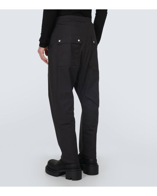 Pantalon Bela en coton melange Rick Owens pour homme en coloris Black