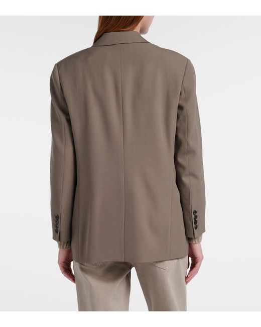 The Row Brown Ezri Wool Blazer