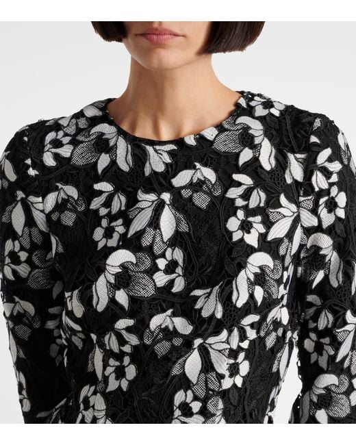 Abito Midi di Monique Lhuillier in Black