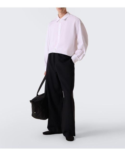 The Row Black Tyler Suede Loafers for men