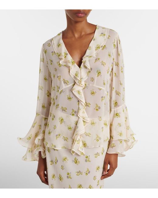 Dorothee Schumacher Natural Airy Daydream Floral Georgette Blouse