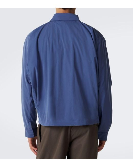 Kiko Kostadinov Blue Kippel Technical Blouson Jacket for men