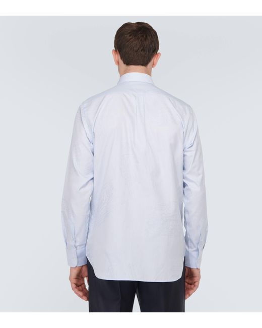 Chemise en coton imprime Berluti pour homme en coloris White