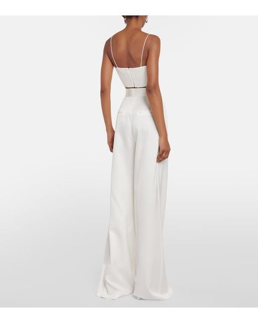Alex Perry White Corset Top